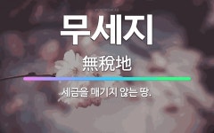 🌟무세지: 세금을 매기지 않는 땅. - 표준국어대사전