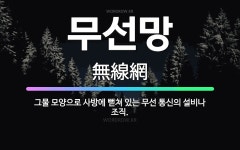 🌟무선망: 그물 모양으로 사방에 뻗쳐 있는 무선 통신의 설비나 조직. - 표준국어대사전