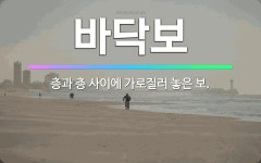 🌟바닥보: 층과 층 사이에 가로질러 놓은 보. - 표준국어대사전