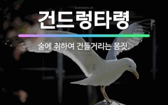 🌟건드렁타령: 술에 취하여 건들거리는 몸짓. - 표준국어대사전