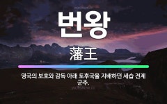 🌟번왕: 영국의 보호와 감독 아래 토후국을 지배하던 세습 전제 군주. - 표준국어대사전