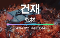 🌟건재: 조제하지 않은 그대로의 약재. - 표준국어대사전