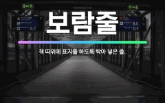 🌟보람줄: 책 따위에 표지를 하도록 박아 넣은 줄. - 표준국어대사전