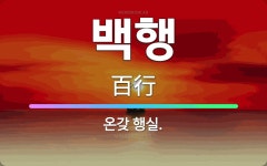 🌟백행: 온갖 행실. - 표준국어대사전