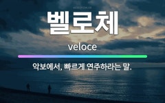 🌟벨로체: 악보에서, 빠르게 연주하라는 말. - 표준국어대사전