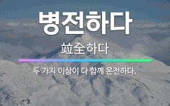 🌟병전하다: 두 가지 이상이 다 함께 온전하다. - 표준국어대사전