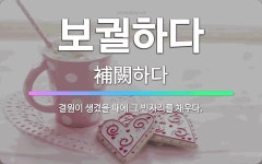 🌟보궐하다: 결원이 생겼을 때에 그 빈자리를 채우다. - 표준국어대사전