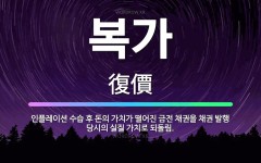 🌟복가: 인플레이션 수습 후 돈의 가치가 떨어진 금전 채권을 채권 발행 당시의 실질 가치로 되돌림. - 표준국어대사전