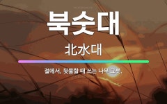 🌟북숫대: 절에서, 뒷물할 때 쓰는 나무 그릇. - 표준국어대사전