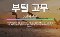 🌟부틸 고무: 아이소뷰틸렌과 적은 양의 아이소프렌을 공중합(共重合)하여 만든 합성 고무. 타이어 튜브, 절... - 표준국어대사전