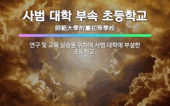 🌟사범 대학 부속 초등학교: 연구 및 교육 실습을 위하여 사범 대학에 부설한 초등학교. - 표준국어대사전