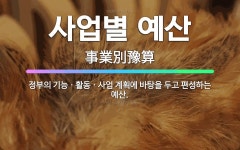 🌟사업별 예산: 정부의 기능ㆍ활동ㆍ사업 계획에 바탕을 두고 편성하는 예산. - 표준국어대사전
