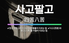 🌟사고팔고: 사고(四苦)와 팔고(八苦)를 아울러 이르는 말., 온갖 심한 고통과 괴로움을 통틀어 이르는 말. - 표준국어대사전