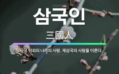 🌟삼국인: 당사국 이외의 나라의 사람. 제삼국의 사람을 이른다. - 표준국어대사전