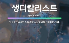 🌟생디칼리스트: 무정부주의적인 노동조합 지상주의를 신봉하는 사람. - 표준국어대사전