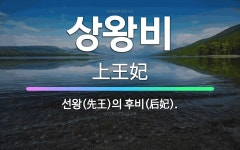 🌟상왕비: 선왕(先王)의 후비(后妃). - 표준국어대사전