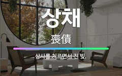 🌟상채: 상사를 치르면서 진 빚. - 표준국어대사전