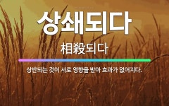 🌟상쇄되다: 상반되는 것이 서로 영향을 받아 효과가 없어지다. - 표준국어대사전