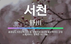 🌟서천: 충청남도 서천군에 있는 읍. 장항선의 중요한 철도역이다. 군청 소재지이다. 면적은 18.79㎢. - 표준국어대사전