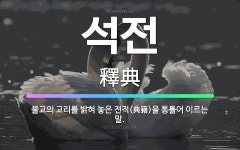 🌟석전: 불교의 교리를 밝혀 놓은 전적(典籍)을 통틀어 이르는 말. - 표준국어대사전