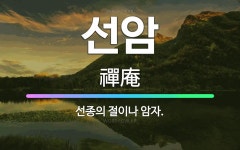 🌟선암: 선종의 절이나 암자. - 표준국어대사전