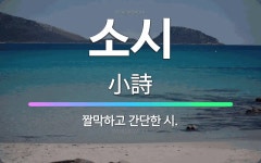 🌟소시: 짤막하고 간단한 시. - 표준국어대사전