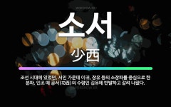 🌟소서: 조선 시대에 있었던, 서인 가운데 이귀, 장유 등의 소장파를 중심으로 한 분파. 인조 때 공서(功... - 표준국어대사전