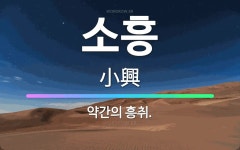 흥에취한범Ⅱ | 🌟소흥: 약간의 흥취. - 표준국어대사전