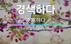 🌟경색하다: 지나치게 소리를 내어 울어 목이 막히다. - 표준국어대사전