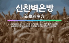 🌟신찬벽온방: 조선 광해군 4년(1612)에 허준이 펴낸 의서. 당시 함경도 지방에 유행하던 전염병의 예방... - 표준국어대사전
