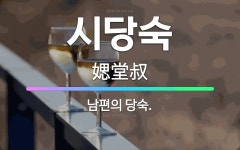 🌟시당숙: 남편의 당숙. - 표준국어대사전