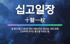 🌟십고일장: 열 맹인(盲人)에 한 개의 지팡이라는 뜻으로, 여러 곳에 긴요하게 쓰이는 물건을 이르는 말. - 표준국어대사전