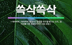 🌟쓱삭쓱삭: → 쓱싹쓱싹. (쓱싹쓱싹: 톱질이나 줄질을 자꾸 할 때 나는 소리., 밥 따위를 다른 재료와 ... - 표준국어대사전