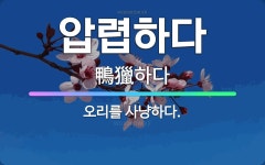 🌟압렵하다: 오리를 사냥하다. - 표준국어대사전