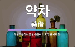 🌟약차: 약을 복용하여 몸을 튼튼히 하고 힘을 세게 함. - 표준국어대사전
