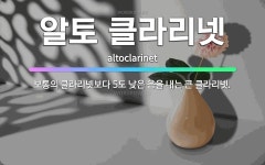 🌟알토 클라리넷: 보통의 클라리넷보다 5도 낮은 음을 내는 큰 클라리넷. - 표준국어대사전