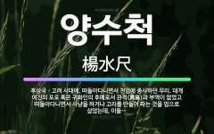 🌟양수척: 후삼국ㆍ고려 시대에, 떠돌아다니면서 천업에 종사하던 무리. 대개 여진의 포로 혹은 귀화인의 후예... - 표준국어대사전