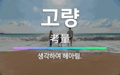 🌟고량: 생각하여 헤아림. - 표준국어대사전