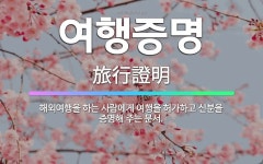 🌟여행증명: 해외여행을 하는 사람에게 여행을 허가하고 신분을 증명해 주는 문서. - 표준국어대사전