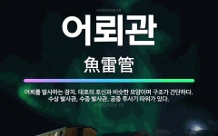🌟어뢰관: 어뢰를 발사하는 장치. 대포의 포신과 비슷한 모양이며 구조가 간단하다. 수상 발사관, 수중 발사... - 표준국어대사전