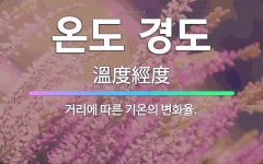 🌟온도 경도: 거리에 따른 기온의 변화율. - 표준국어대사전