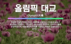 🌟올림픽 대교: 한강에 건설된 다리의 하나. 서울특별시 광진구 구의동과 송파구 풍납동을 연결한다. 1985... - 표준국어대사전