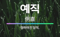 🌟예직: 정하여진 당직. - 표준국어대사전