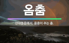 🌟옴춤: 산대놀음에서, 옴중이 추는 춤. - 표준국어대사전