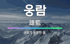 🌟웅람: 규모가 웅장한 절. - 표준국어대사전