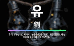 🌟유: 우리나라 성(姓)의 하나. 본관은 강릉(江陵), 거창(居昌), 배천(白川) 등 20여 본이 현존한다. - 표준국어대사전