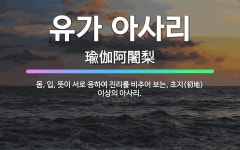🌟유가 아사리: 몸, 입, 뜻이 서로 응하여 진리를 비추어 보는, 초지(初地) 이상의 아사리. - 표준국어대사전