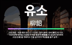 🌟유소: 고려 현종ㆍ덕종 때의 대신(?~1038). 정주(貞州) 유씨(柳氏)의 시조. 1029년에 대연림(... - 표준국어대사전