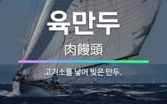 🌟육만두: 고기소를 넣어 빚은 만두. - 표준국어대사전