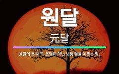 🌟원달: 윤달이 든 해의, 윤달이 아닌 보통 달을 이르는 말. - 표준국어대사전